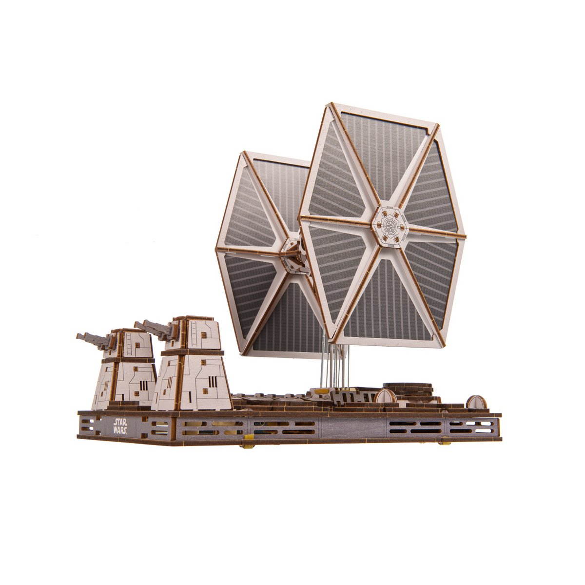 UGears Star Wars TIE Fighter miniatuur bouwpakket verpakking met houten model - verpakking