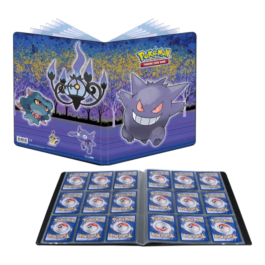 Ultra Pro Pokémon Haunted Hollow Gengar 9-Pocket Portfolio met Gengar artwork voor verzamelkaarten - vooraanzicht