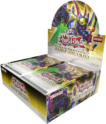Yu-Gi-Oh Doom of Dimensions Boosterbox met officiële TCG uitbreiding verpakking - verpakking