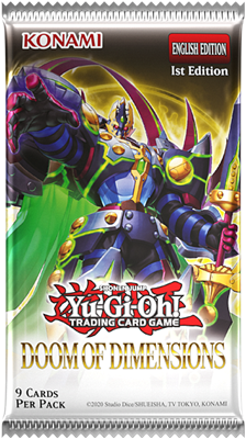 Yu-Gi-Oh Doom of Dimensions Boosterbox met officiële TCG uitbreiding verpakking - detailfoto