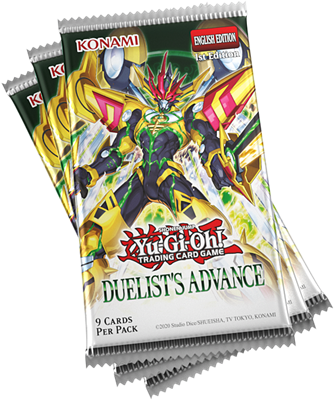 Yu-Gi-Oh Duelist Advance Boosterbox verpakking met 24 boosterpacks voor het TCG kaartspel - vooraanzicht