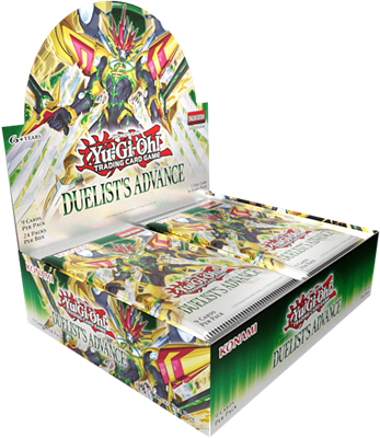 Yu-Gi-Oh Duelist Advance Boosterbox verpakking met 24 boosterpacks voor het TCG kaartspel - verpakking