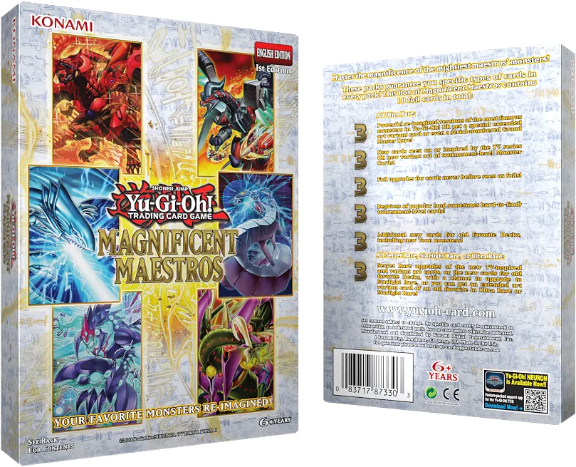 Yu-Gi-Oh Magnificent Maestros Box verpakking met anime rivalen - verpakking