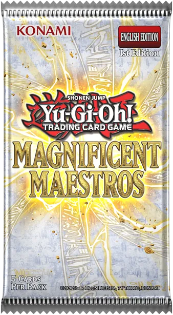 Yu-Gi-Oh Magnificent Maestros Box verpakking met anime rivalen - zijaanzicht
