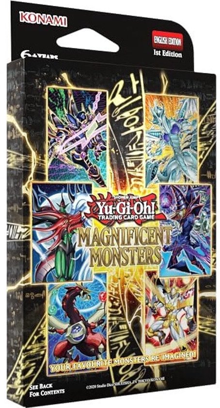 Yu-Gi-Oh! Magnificent Monsters Tuckbox met 3 boosterpacks en Ultra Rare kaarten - zijaanzicht